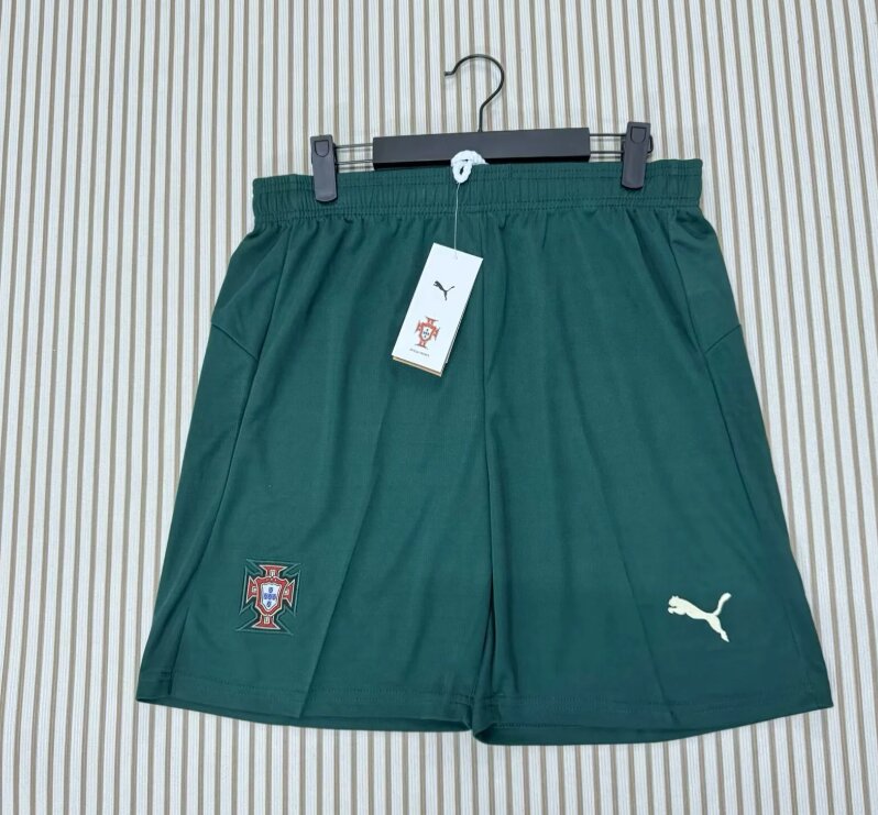 AAA Quality Portugal 2026 World Cup Green Soccer Shorts